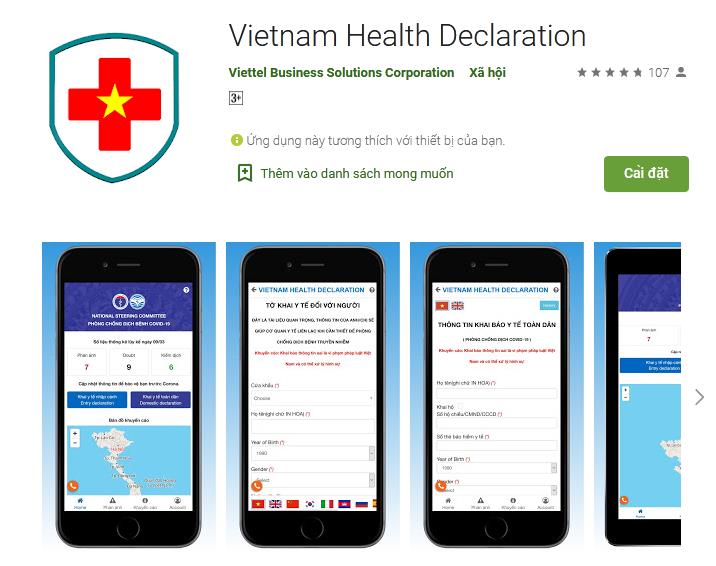 Hướng dẫn Khai báo y tế, check in, check out bằng ứng dụng Vietnam Health Declaration